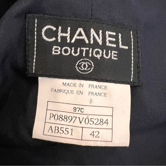 CHANEL Black Pencil Skirt Knee-Length Work - Picture 2 of 8